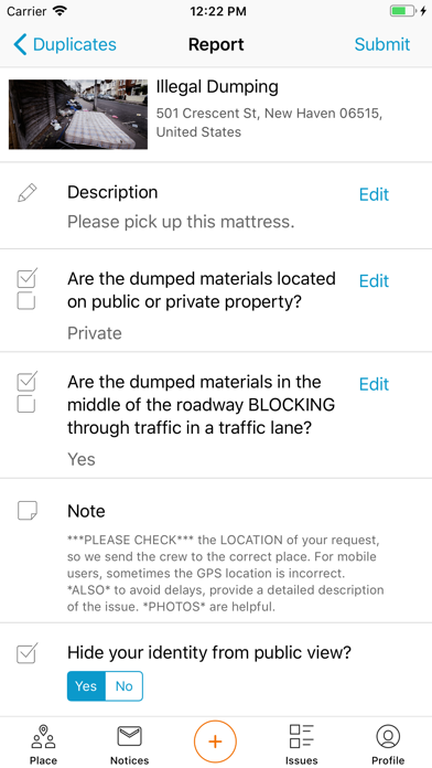 SCSU SeeClickFix iPhone screenshot 4 - Utilities app