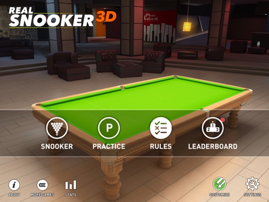 Real Snooker 3D iPad screenshot 5 - Games app