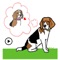 Animated Cute Beagle Stickers