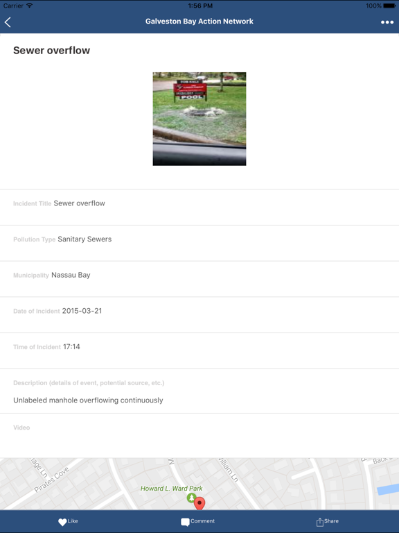 Galveston Bay Action Network iPad screenshot 4 - Social Networking app