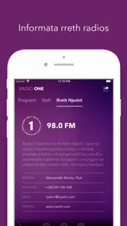 radio one - radio një iphone screenshot 3