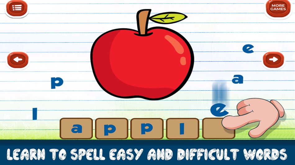 #4. Learn To Spell Spellings (iOS) 由: Pooja Mehta