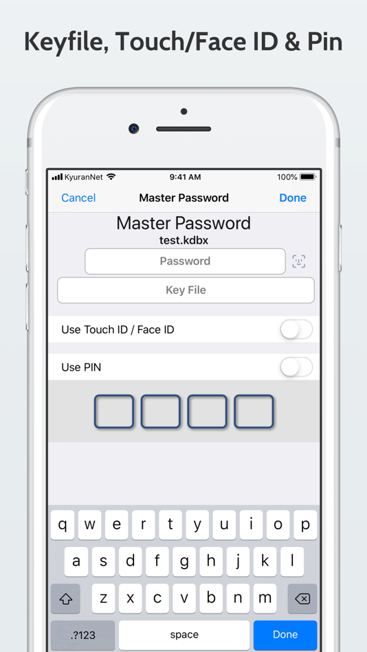 #1. KyPass - KeePass in Sync (iOS) 由: Miguel Vanhove