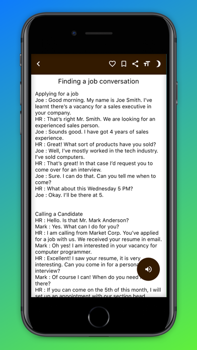 English Conversation. iPhone screenshot