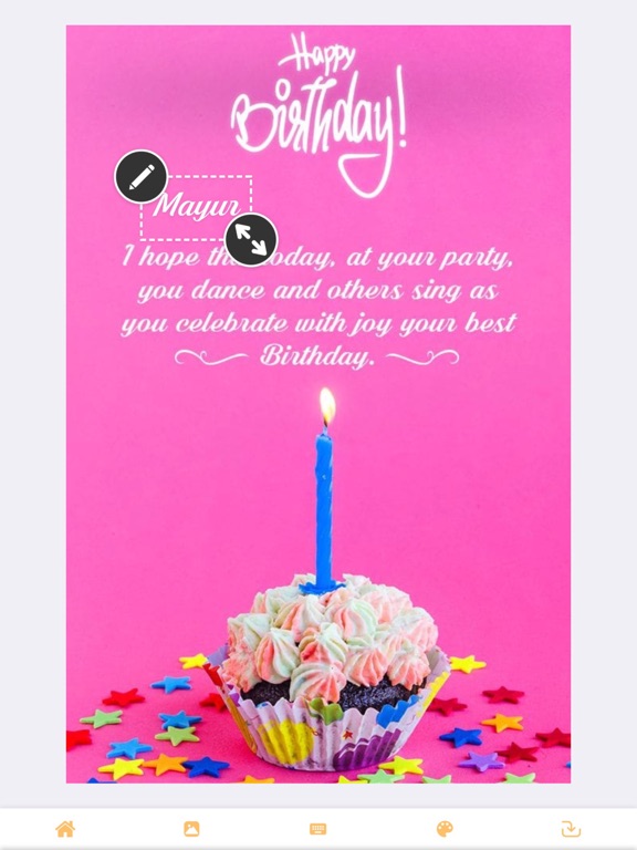 Birthday Photo Frame - Editor iPad screenshot 5 - Photo & Video app