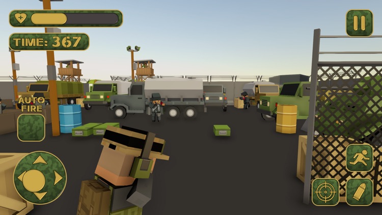 Blocky Army Modern War Strike