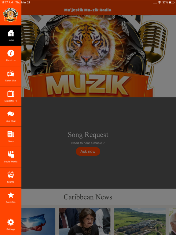 Majestik Muzik Radio iPad screenshot 2 - Music app