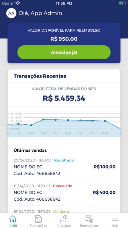 Ticket Log Sou Parceiro Abast