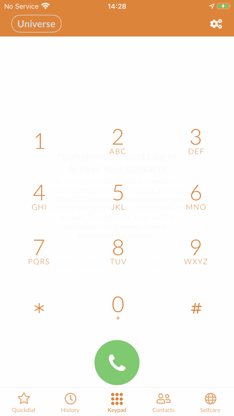 Universe Softphone screenshot 1