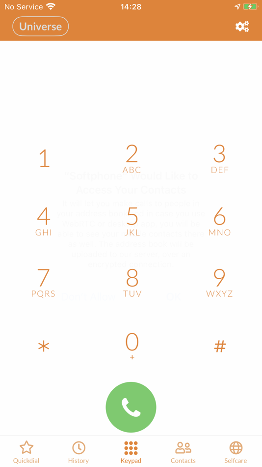 Universe Softphone - 1.0.12 - (iOS)