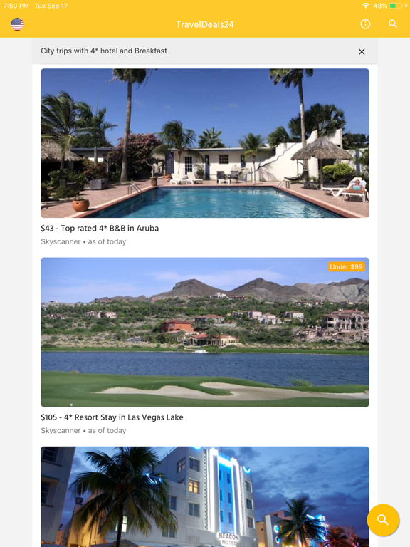Vacation Deals & Cruises iPad screenshot 5 - Travel app