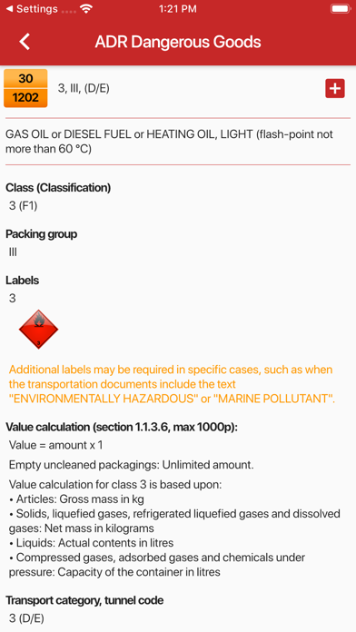 ADR Dangerous Goods (ADR 2025) Screenshot