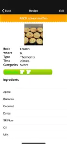 My Recipe Index screenshot #3 for iPhone