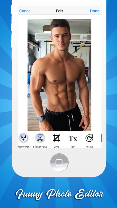 Screenshot #1 pour Funny Face App Editor 2020