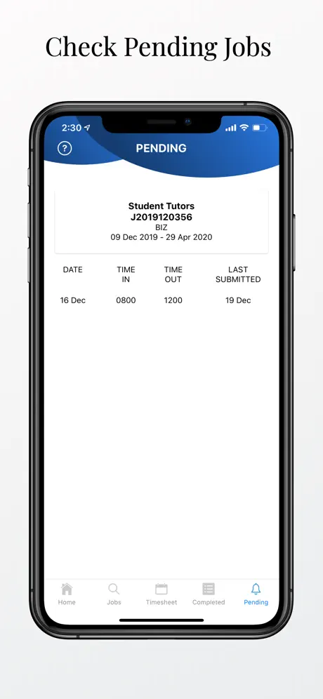 NUS Timesheet