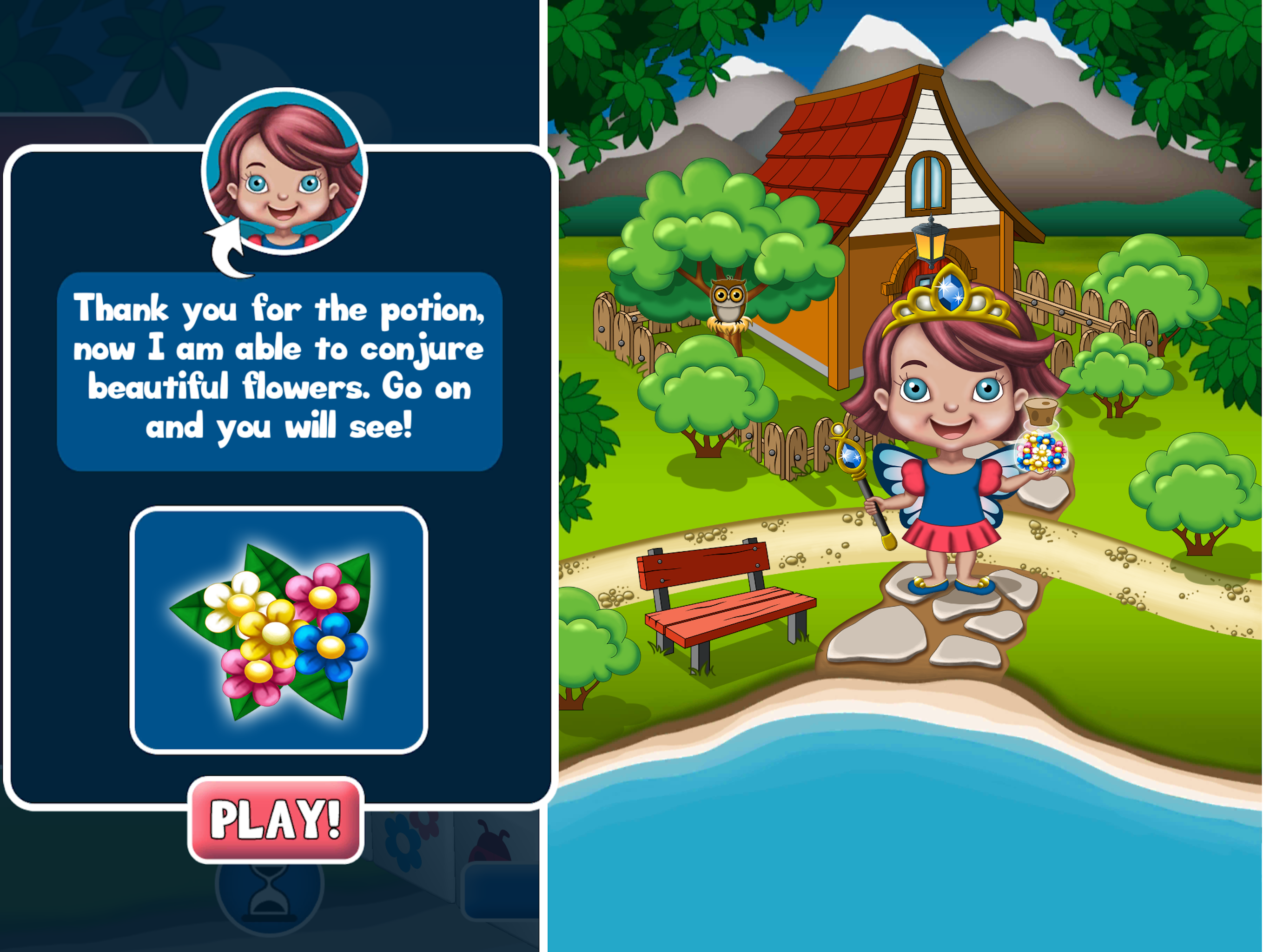 Fairy Majong Stories Garden