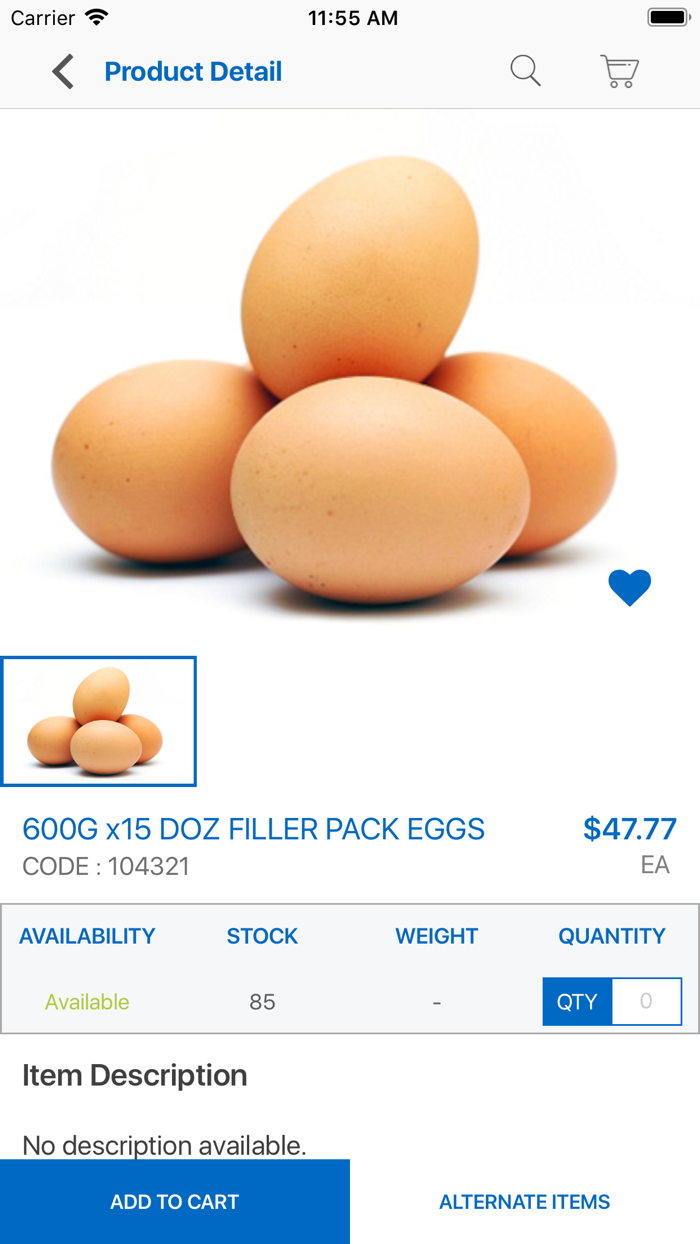 Natures Cargo Customer Orders