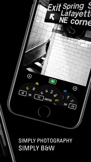 Capture d'écran de Simply B&W sur iPhone 5