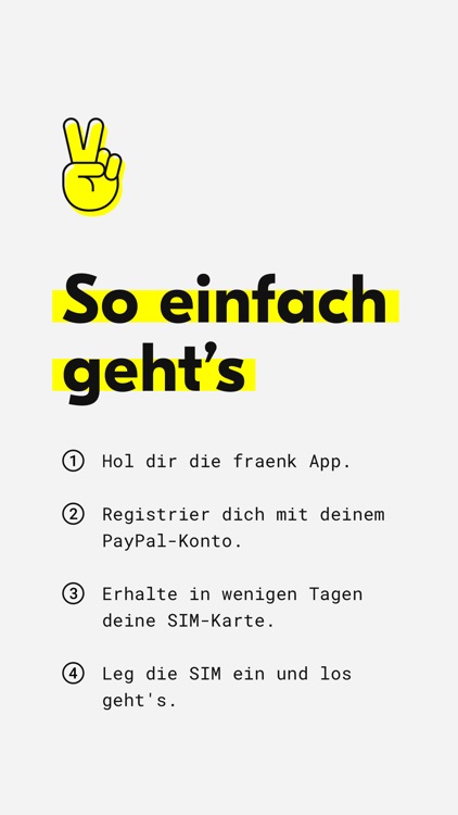 fraenk: Mobile Contract App