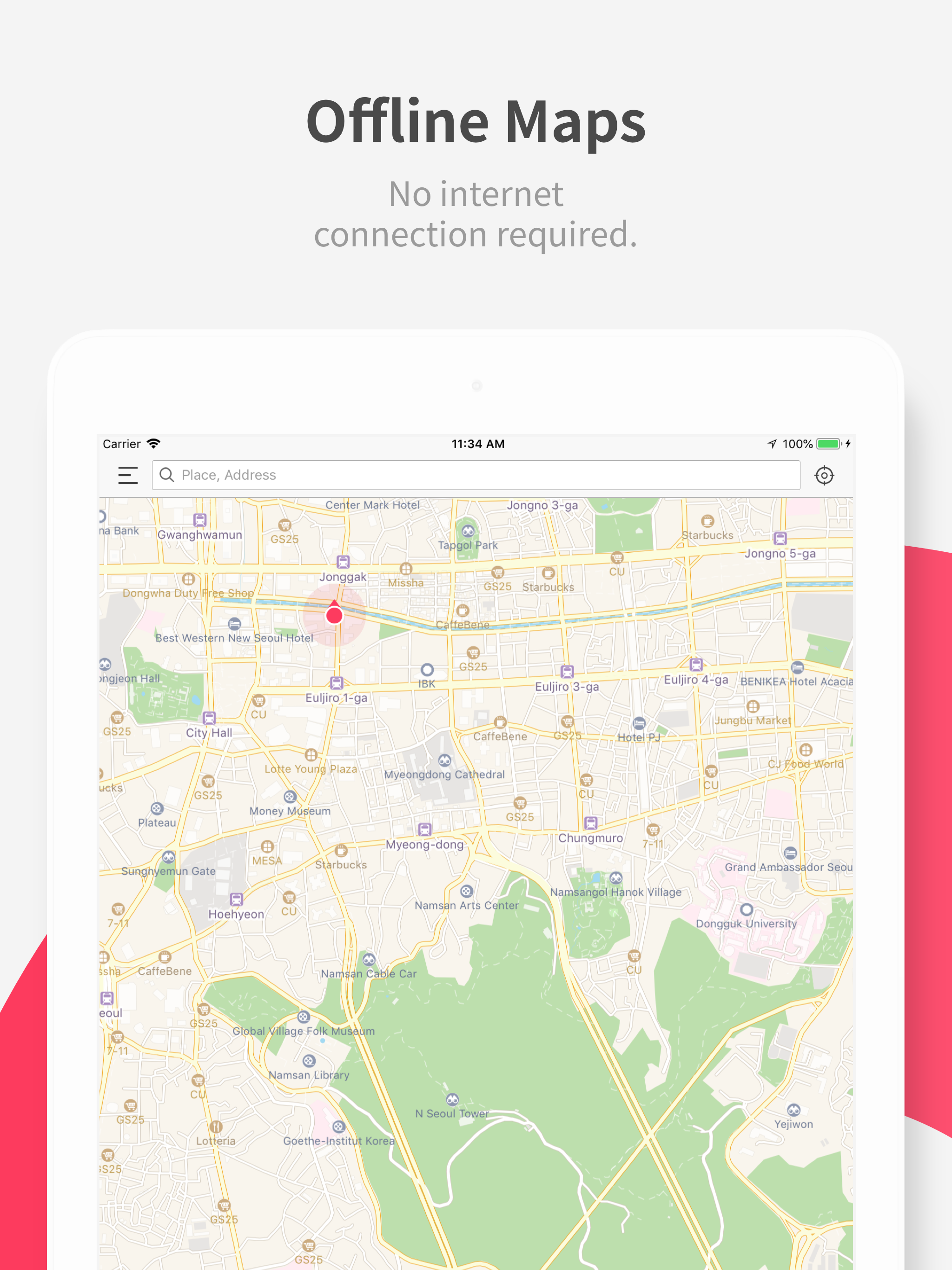 Korea Tour - Offline Map Metro