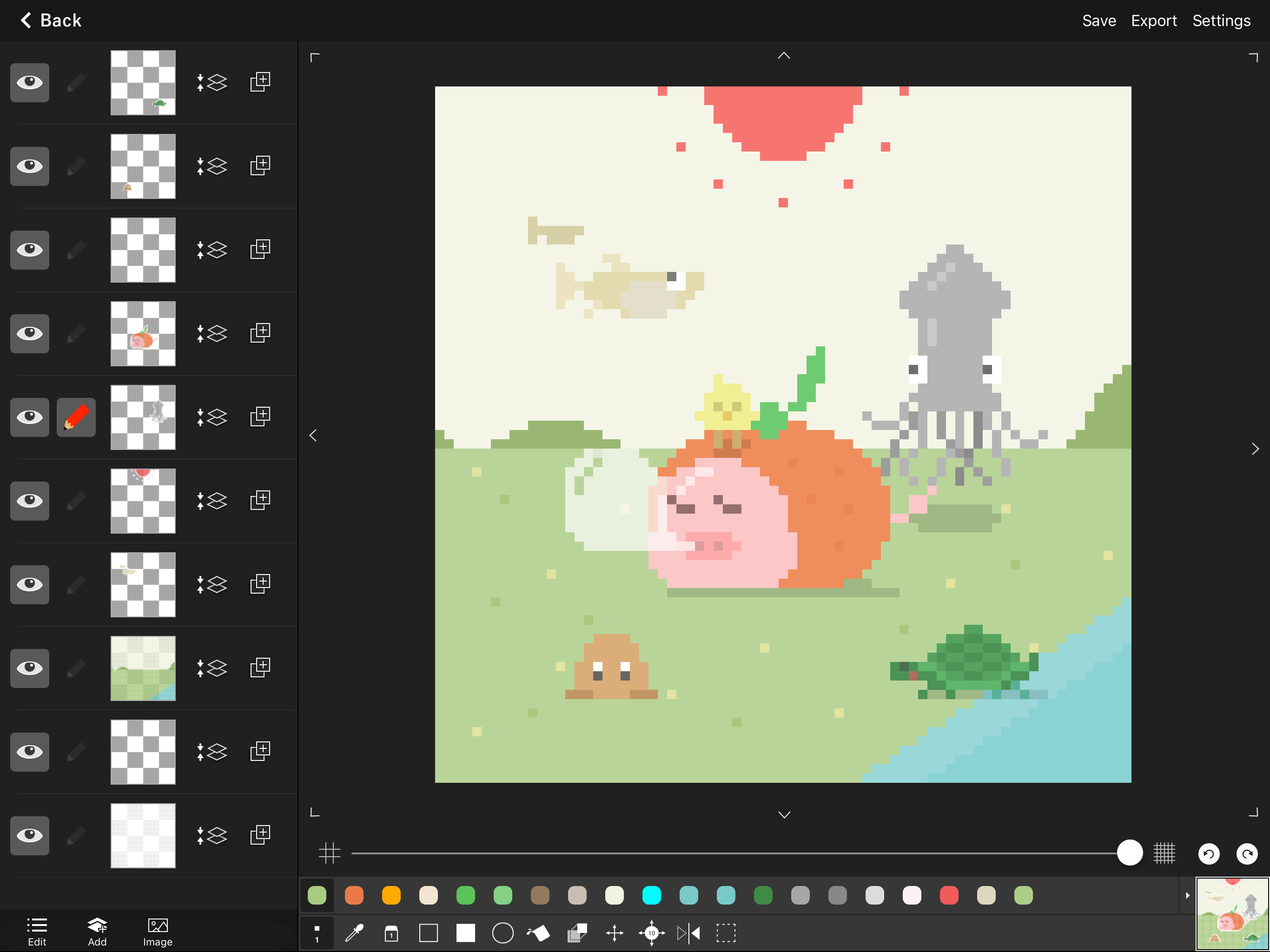 Pixel art editor - Dottable -