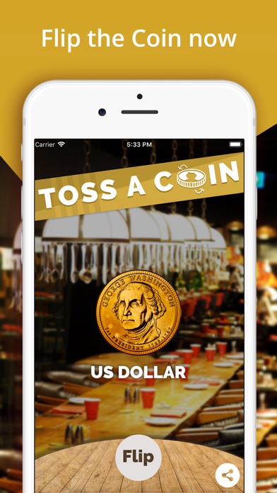 How to cancel & delete Toss a Coin - Heads or Tails from iphone & ipad 2