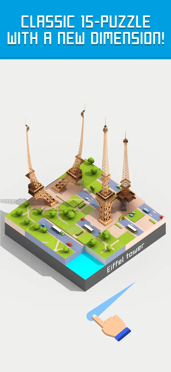 Fifteen: 3D & AR 15 puzzle