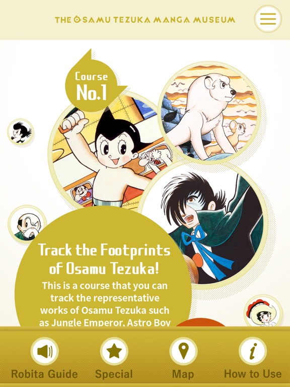 The Osamu Tezuka Manga Museum iPad screenshot