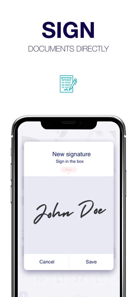 Scanner - Edit PDF & documents - This tool allows users to easily create and save their e-signatures directly on documents for official and business needs.