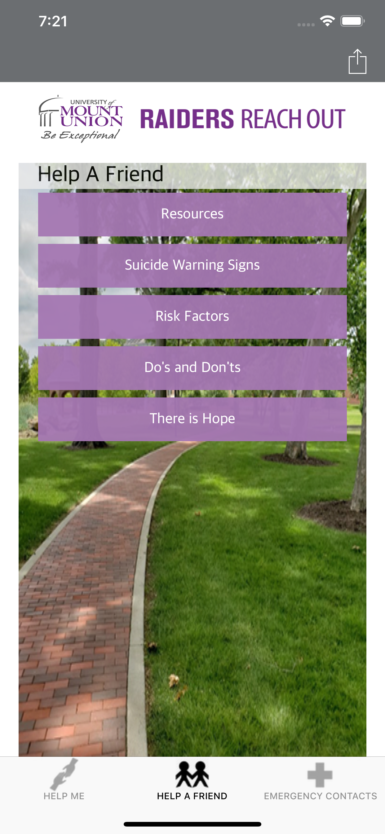 Mount Union Raiders Reach Out