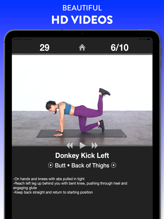 Daily Workouts iPad screenshot 4 - Health & Fitness app