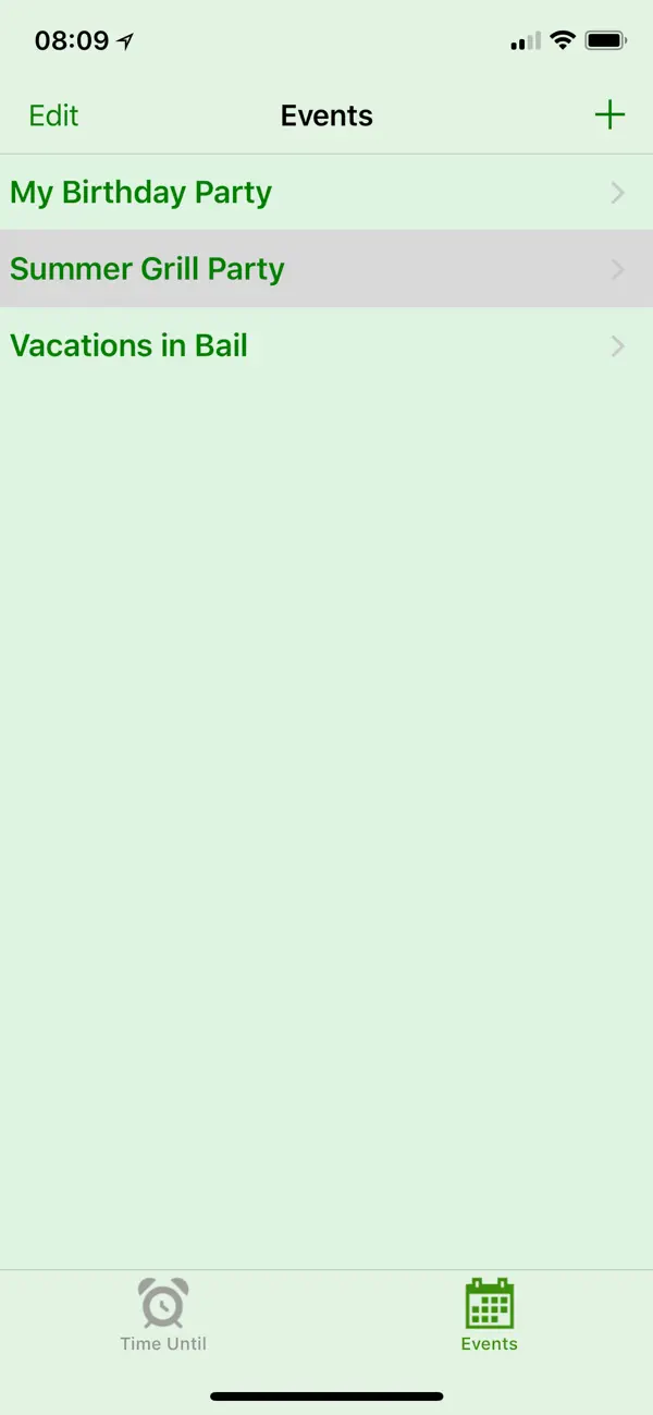 #3. Time Until Event (iOS) Av: Dietmar Herbert Schwarz Webers
