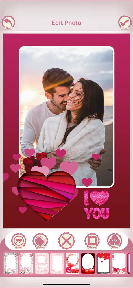 Love Photo Frames & Stickers
