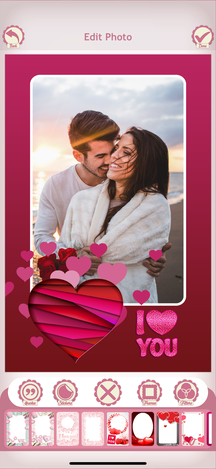 Love Photo Frames and Stickers