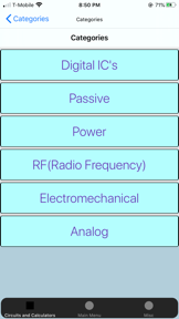 Electronics Circuit Calculator screenshot