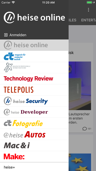 heise online | IT-News Screenshot