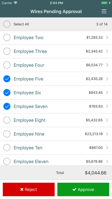 Gulfside Bank Treasury Mgmt Screenshot