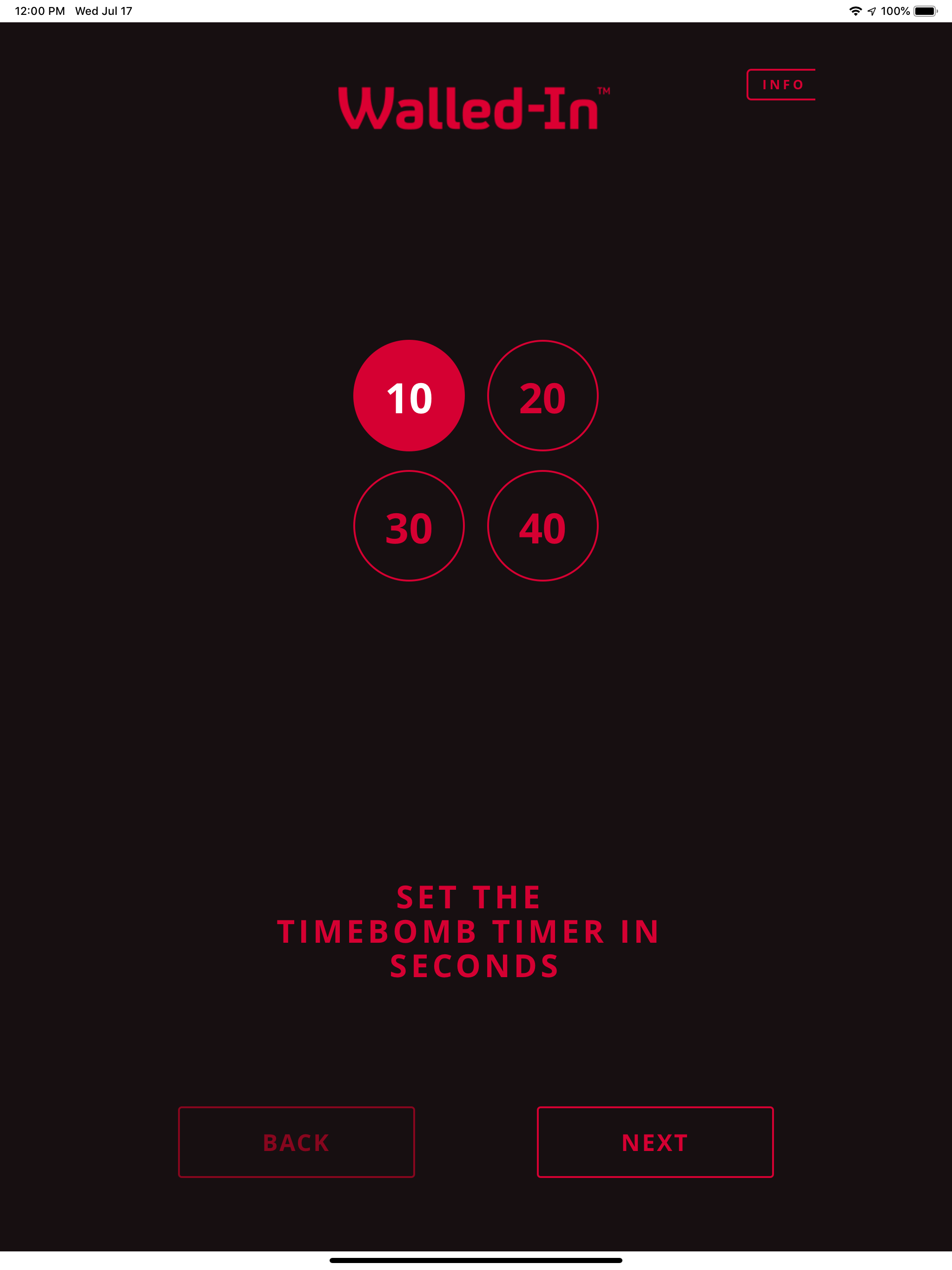 Walled-In Timer