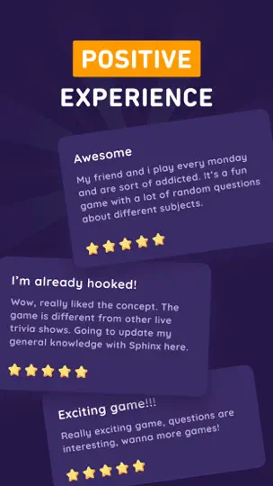 Screenshot von Sphinx Trivia - Win Real Cash auf dem iPhone 5