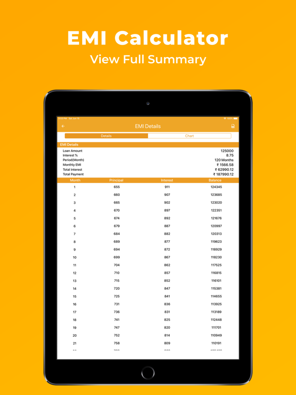 Screenshot #6 pour All Loan EMI Calculator