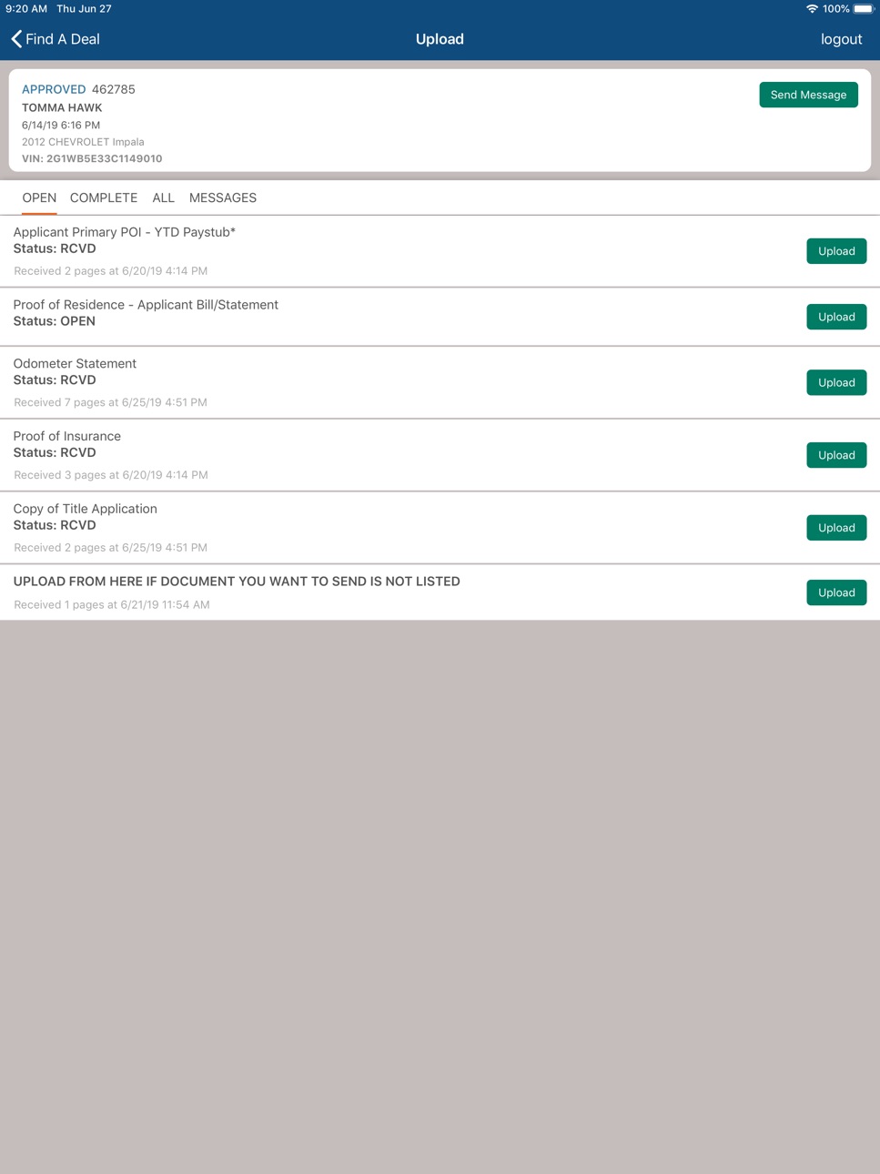 iPad screenshot