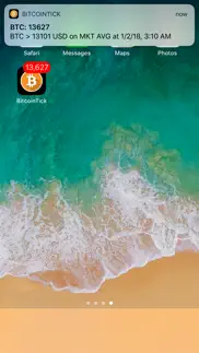 bitcointick pro bitcoin ticker iphone screenshot 3
