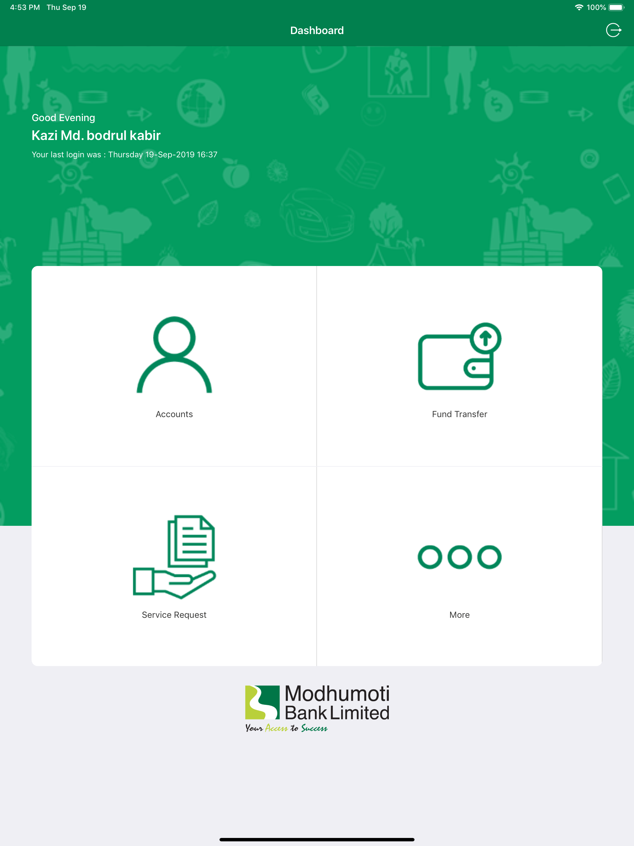 Modhumoti Digital Banking