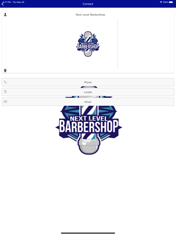 Next Level Barbershop iPad screenshot 3 - Business app
