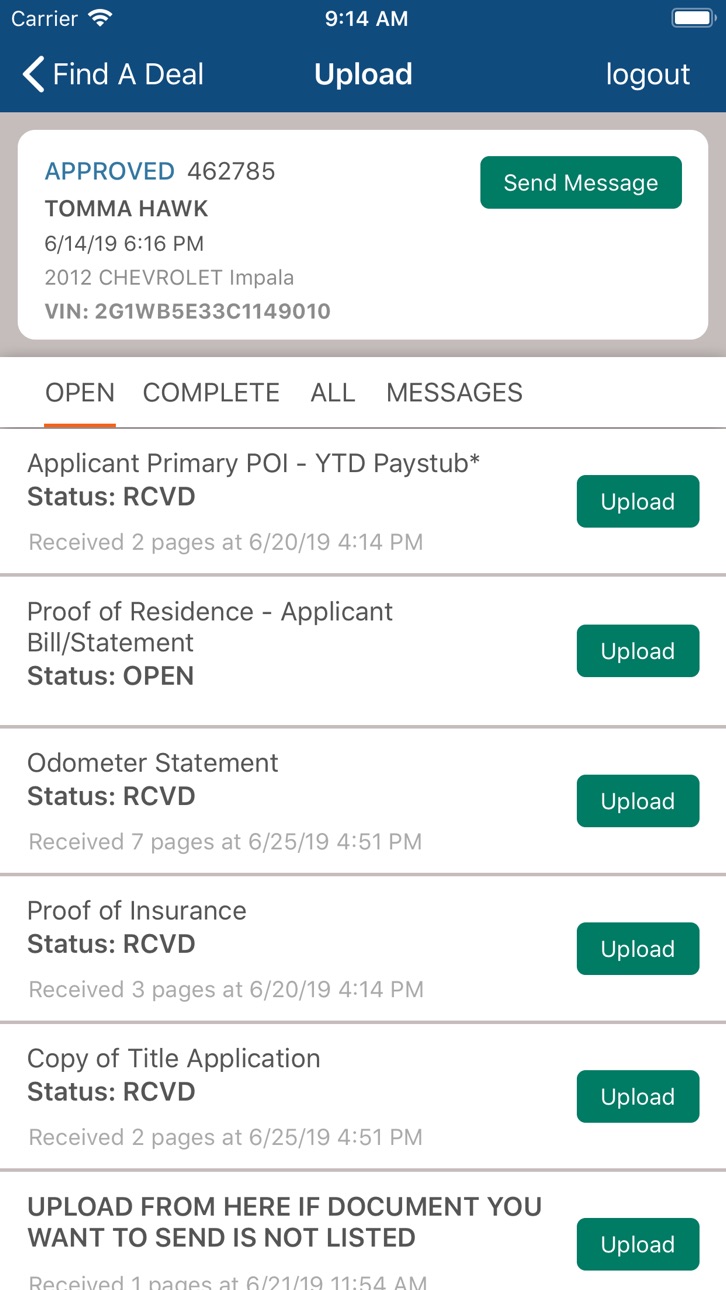 iPhone screenshot