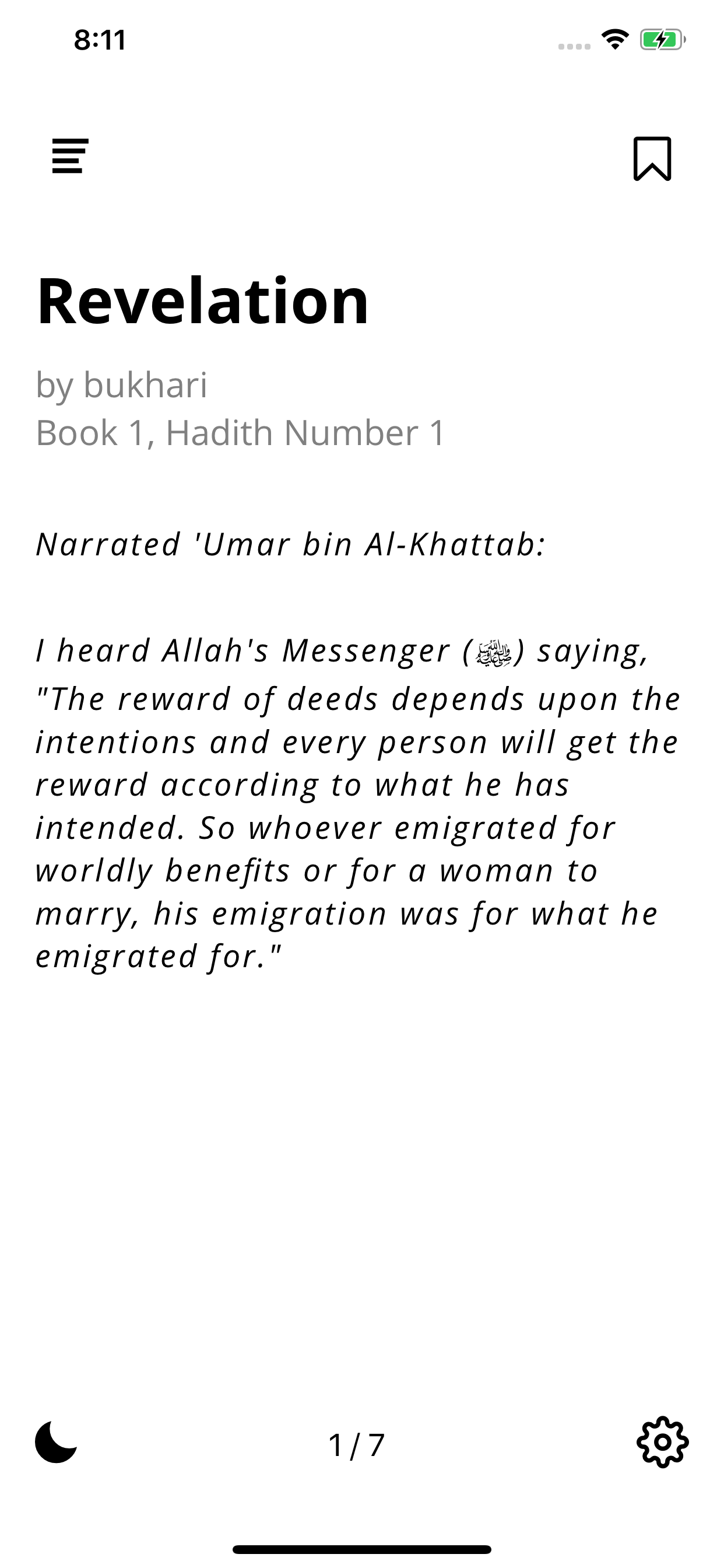 Hadith: Sayings and Teachings