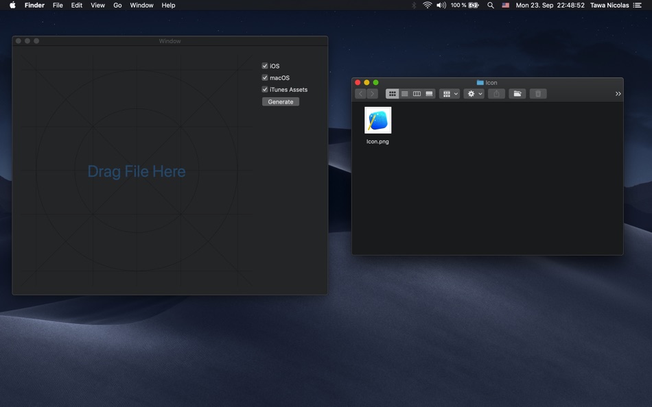 #1. Quick Icon (macOS) بواسطة: Tawa Nicolas