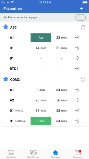NUS NextBus (discontinued) screenshot 3