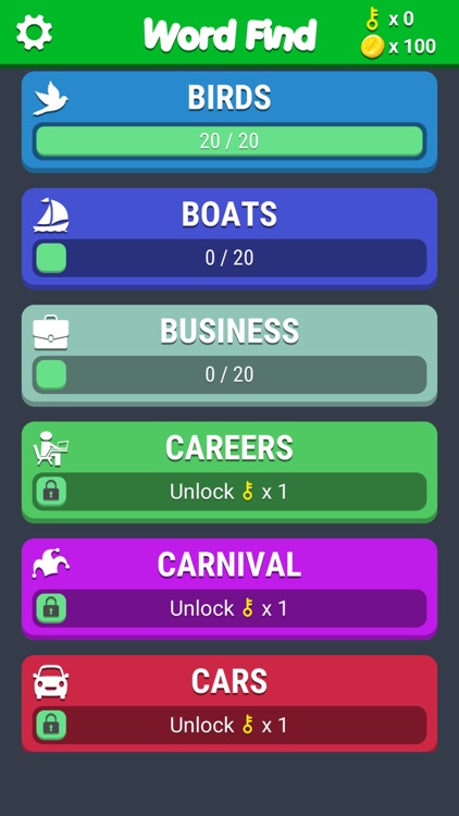 Word Search Games in English