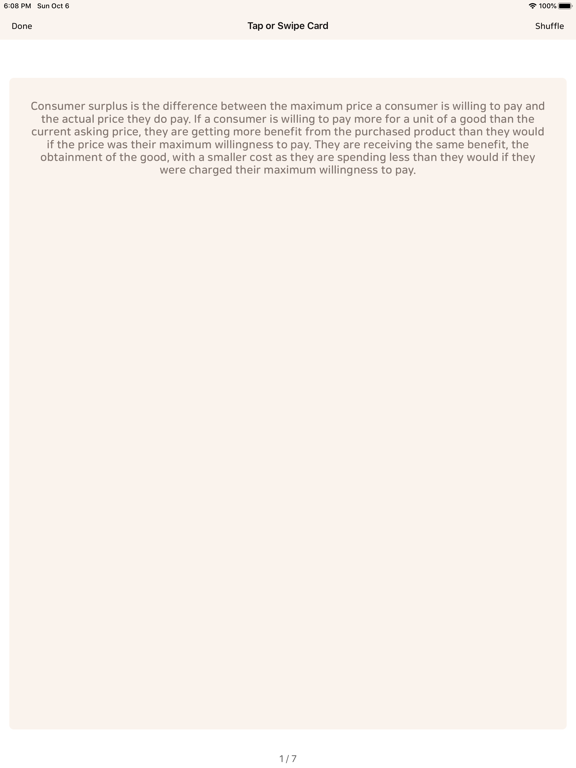 Unlimited Flash Cards iPad screenshot 7 - Utilities app